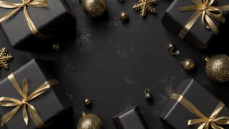 A shower of gold snowflake dの写真素材