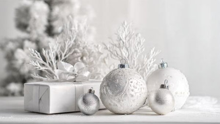 Christmas background. Christmas greeting card. New Year. Selective focus Holidayの写真素材