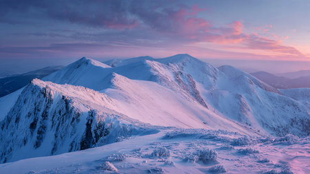 A flawless sky enhances the frozen landscape