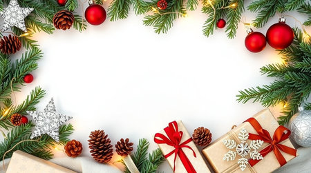 A stylish composition with premium silver decorations.の写真素材