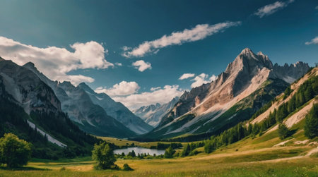 Untouched valley with raw natural textures.の写真素材