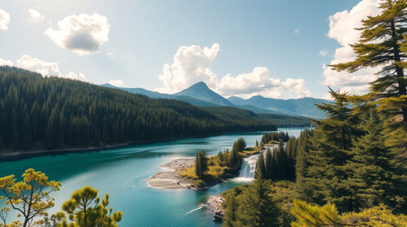 Early morning light on rocky coastline.の写真素材
