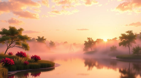 High-quality beautiful natural scenery perfect for 4K backgrounds.の写真素材