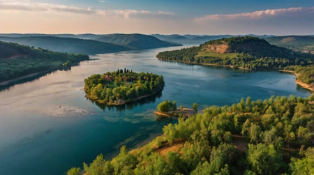 Fast-moving clouds creating depth and motion in nature scenery.の写真素材
