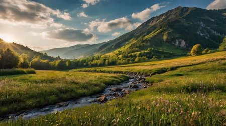 Vast wilderness without human elements.の写真素材