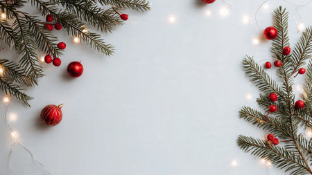 Simple and clean Christmas background for seasonal promotions.