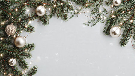Clean minimalist Christmas background designed for text placement.