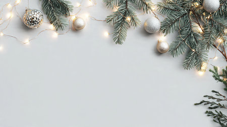 High-quality stock photo of a minimalist Christmas background.の写真素材