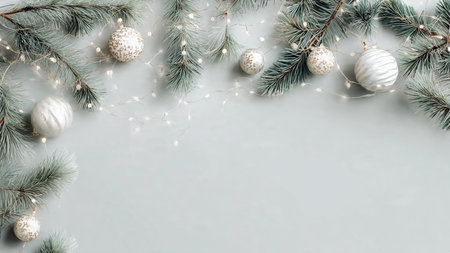 Simple minimalist Christmas background with subtle lighting.