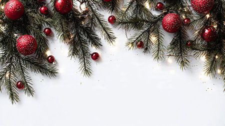 Clean modern Christmas background ideal for greeting cards and banners.