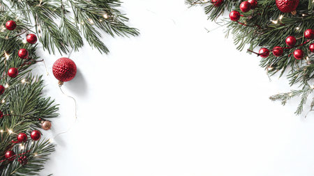 Simple and clean Christmas background for seasonal promotions.
