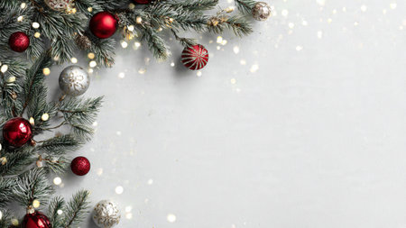 Minimalist Christmas background perfect for banners and promotional designs.