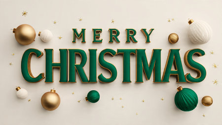 High-end silver typography with icy blue highlights, designed for elegant winter holiday branding.