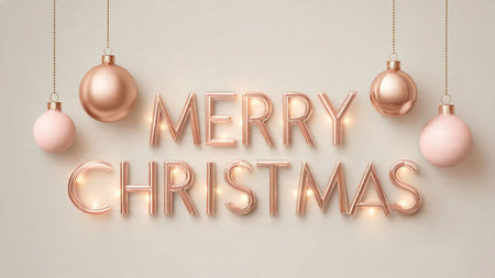 Merry Christmas and Happy New Year background. 3D Renderingの写真素材