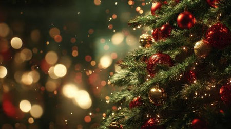 Light-filled winter Christmas background with snowy textures.の写真素材