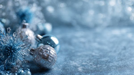 Warm Christmas background with glowing tree and cozy mood.の写真素材