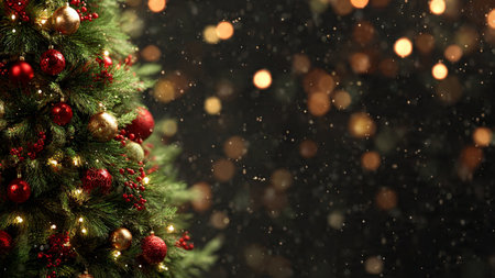 Premium minimalist Christmas background ideal for branding, ads, and presentations.の写真素材