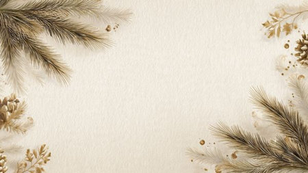 Simple and clean Christmas background designed for text and typography.の写真素材