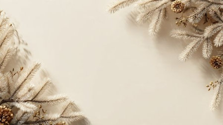 Festive Christmas flat lay background with ornaments.の写真素材