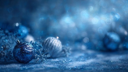 Modern abstract Christmas background with glowing light streak effects.の写真素材