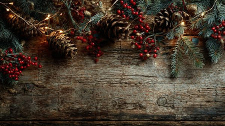 Cool blue Christmas background with frosty textures, silver ornaments, icy details, and winter luxury mood.の写真素材