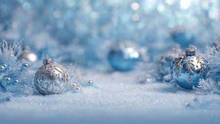 A refined holiday background featuring neutral colors, premium lighting, and minimalist festive elements.の写真素材