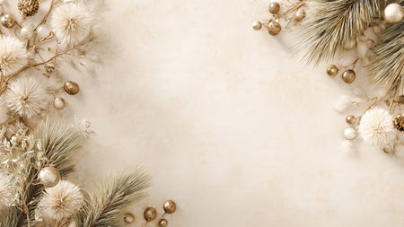 Christmas tree background with realistic sparkling lights.の写真素材