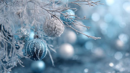 Modern neutral Christmas background with clean lines and natural materials.の写真素材