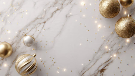 Simple and clean Christmas background designed for text and typography.の写真素材