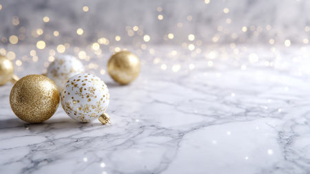 Dark cozy Christmas tree background with warm light bokeh.の写真素材