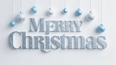 Refined holiday greeting emphasizing high-quality lettering design.