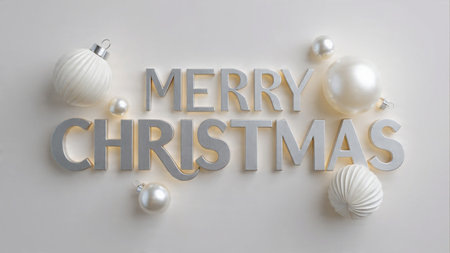 Elegant holiday text design emphasizing premium typography aesthetics.