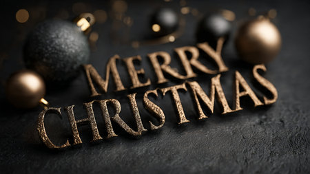 Premium festive typography created for upscale holiday visuals.