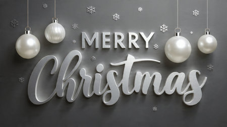 Premium Christmas greeting featuring elegant typography and balanced holiday composition.