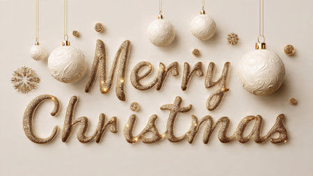 High-end festive typography designed for premium marketing use.