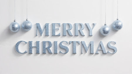 Premium festive greeting with elegant typographic focus.の写真素材