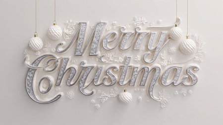 Premium festive typography designed with minimalist luxury styling.