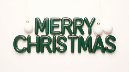 Sophisticated holiday typography with minimal decoration and clarity.