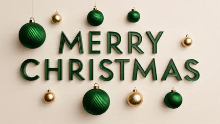 Elegant seasonal greeting featuring clean typography and luxury mood.