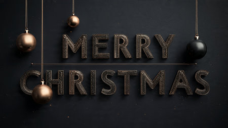 Premium festive greeting with minimalist elegance.の写真素材