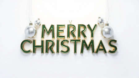 Elegant Christmas greeting with timeless premium typography.
