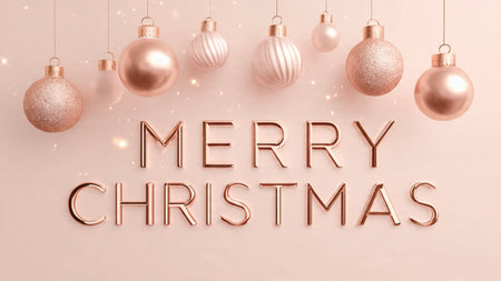 Luxury holiday typography emphasizing clarity, elegance, and warmth.の写真素材