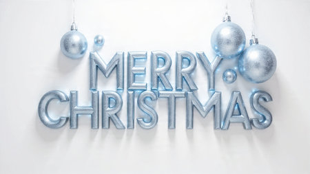 Sophisticated Christmas text layout with premium visual harmony.の写真素材