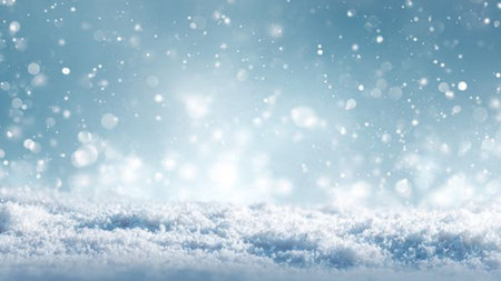 Soft snowy Christmas background with calm winter elegance.