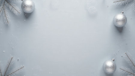 Minimalist Christmas backdrop with smooth gradients and elegant lighting balance.の写真素材