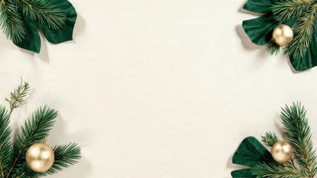 Soft minimalist holiday background with neutral warmth and open space.