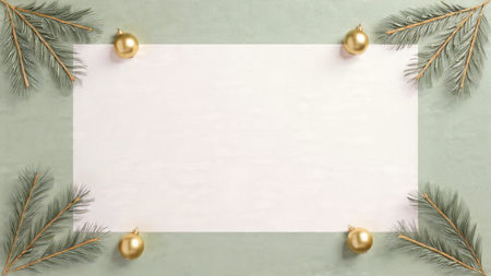 Clean festive background emphasizing simplicity and professionalism.