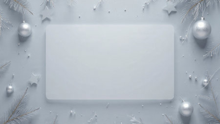 Luxury Christmas design emphasizing calm composition, subtle decor, and professional visual clarity.の写真素材