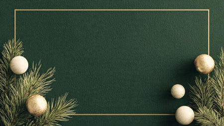 Soft neutral Christmas background with understated seasonal accents.