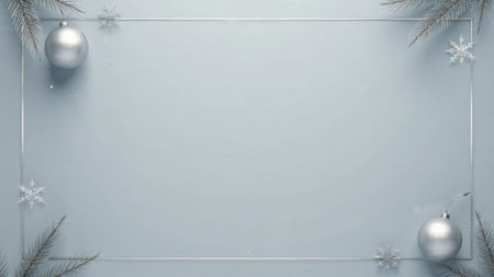 Premium Christmas background emphasizing elegance and simplicity.の写真素材